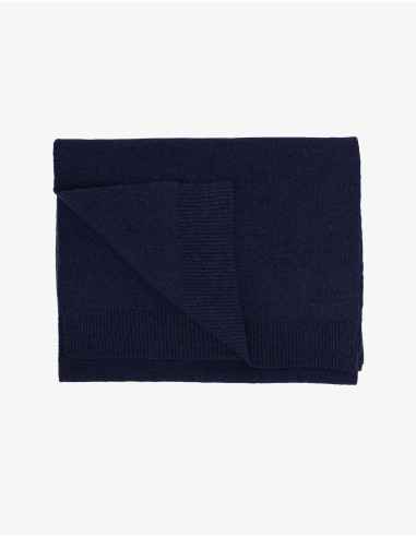 Merino Wool Scarf - Navy Blue Découvrez la collection