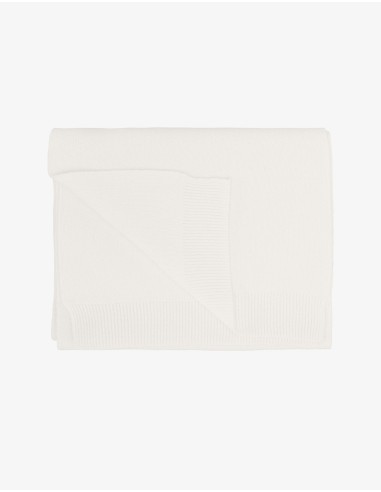 Merino Wool Scarf - Optical White en ligne