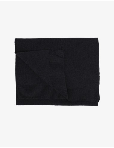 Merino Wool Scarf - Deep Black Profitez des Offres !